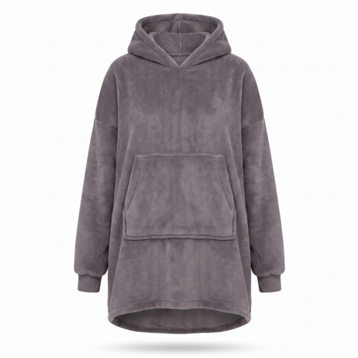 Felpa coperta in poliestere - Grigio