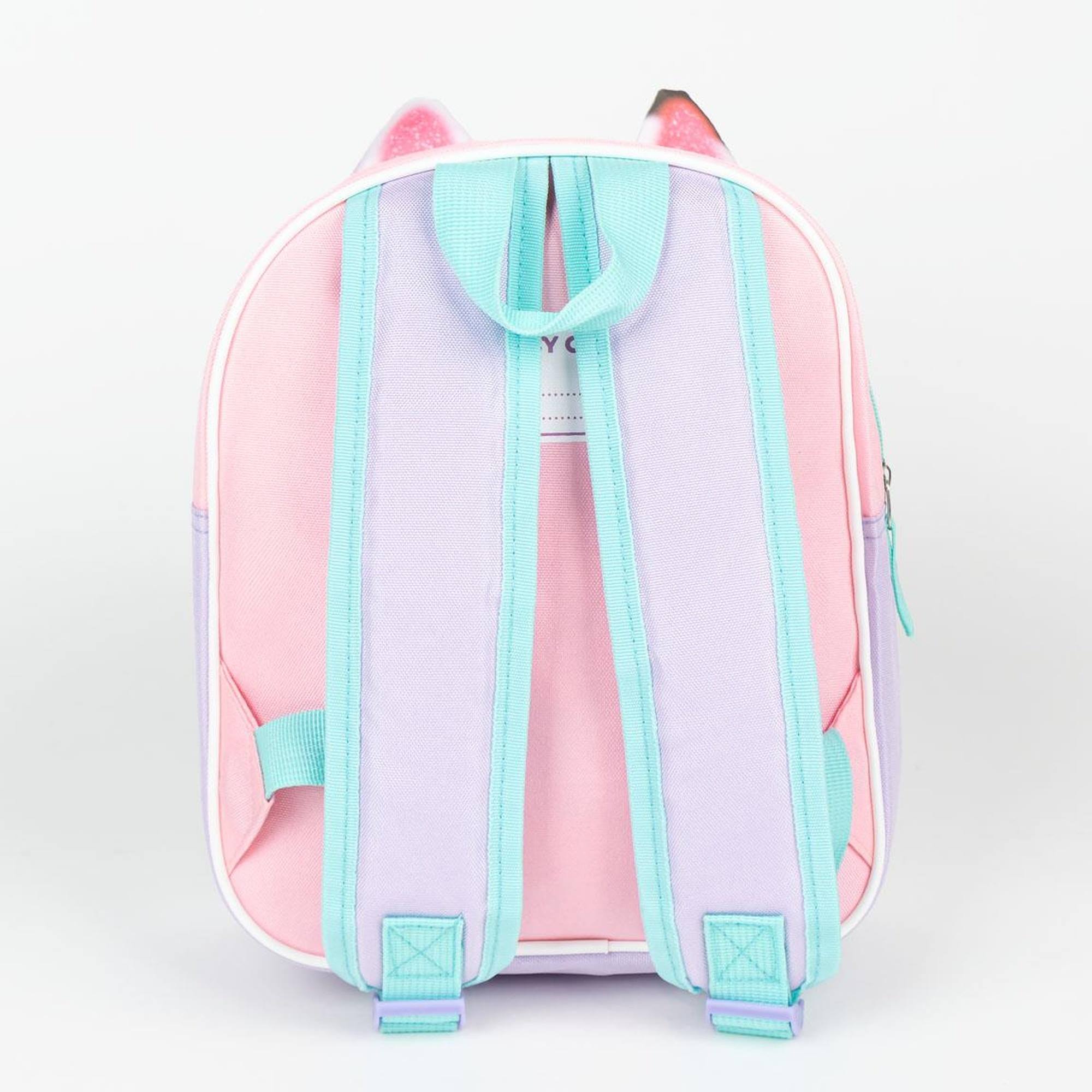 Mochila infantil 3d aplicaciones gabby's dollhouse