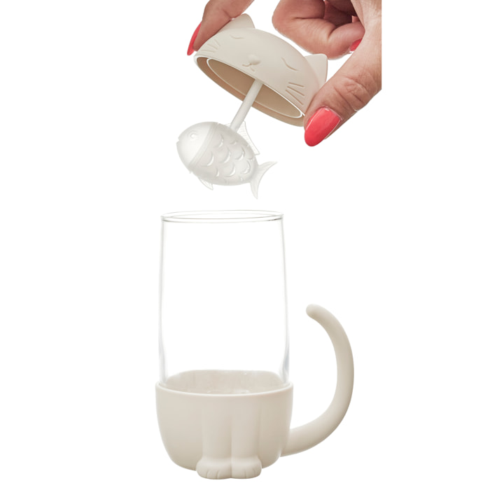 Mug Infuseur Poisson Chat 30cl