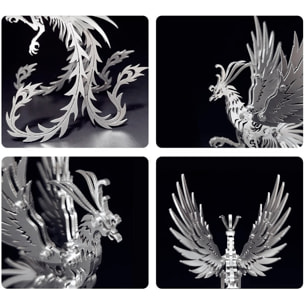 Maqueta 3D de acero inoxidable. Modelo Fénix.