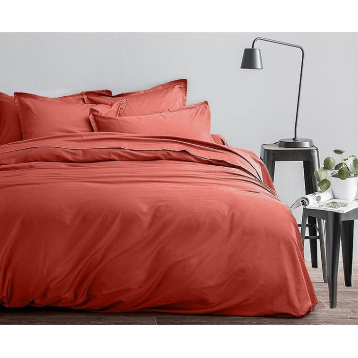 Drap Housse - Bonnet:30cm 100% satin Coton 70fils Sienne
