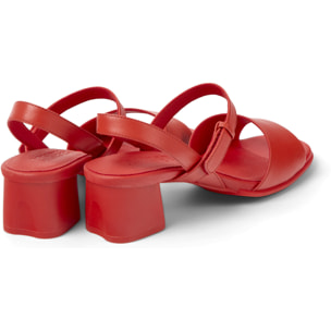 Sandalias - CAMPER Katie - Rojo - Cuero/Tejido