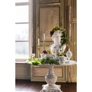 J-Line chandelier - aluminium - vert olive - small