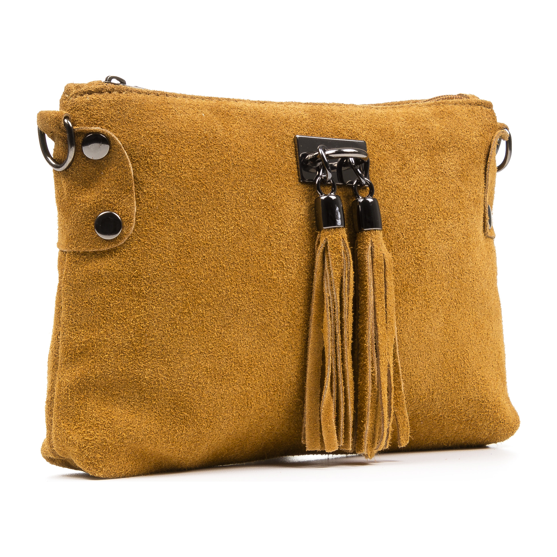 Savina Bolso bandolera Mujer.Piel auténtica Gamuza