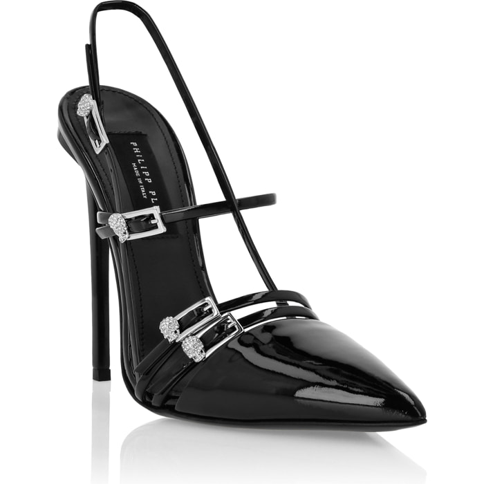 PHILIPP PLEIN Slingback shoes SKULL
