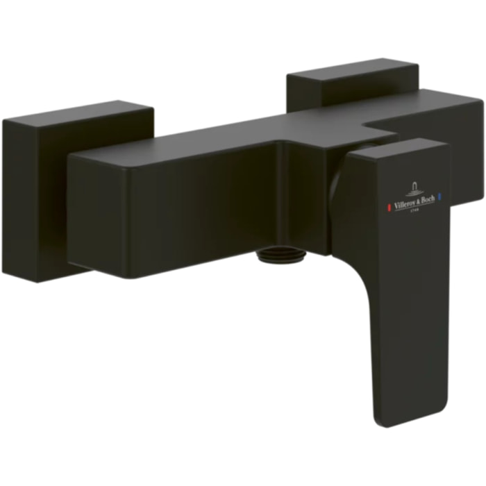 Mitigeur mécanique douche Architectura Square Noir mat