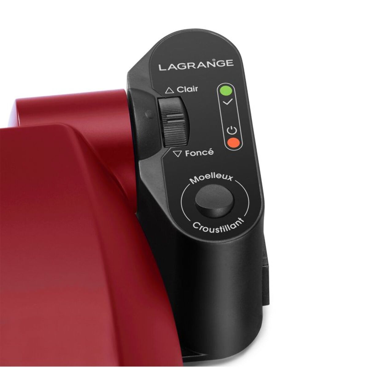 Croq/Gauf/Gril LAGRANGE Premium Gaufres Rouge Mat - Spatule
