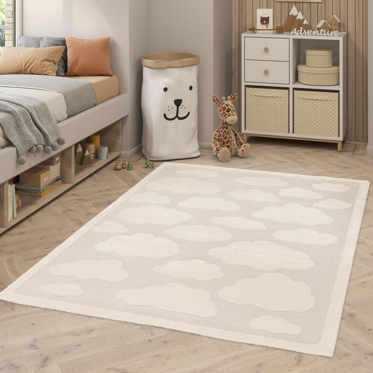 Tapis enfant tissémotif Nuage MIGU