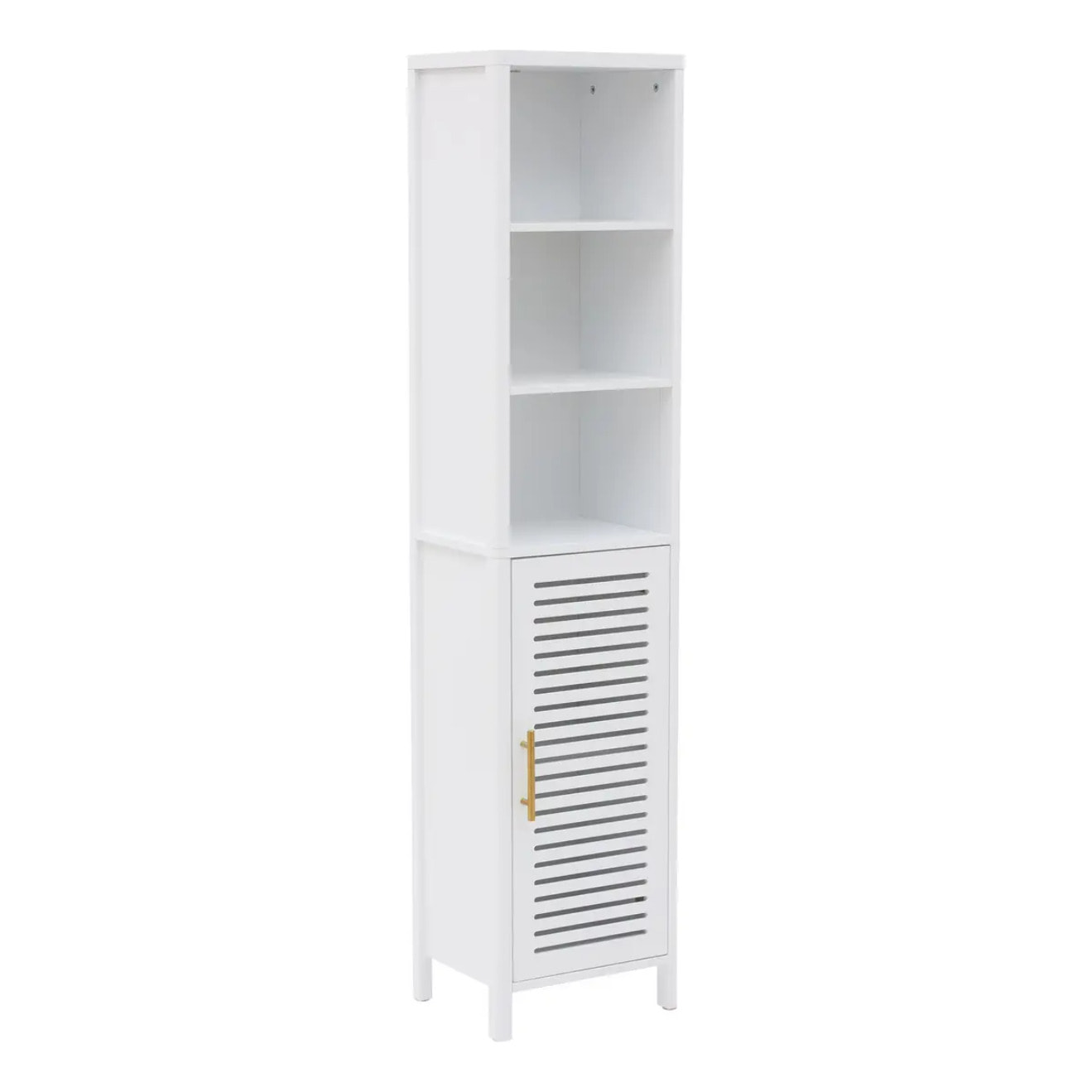 Colonne de salle de bain Orea rectangulaire H.160cm 1 porte blanc