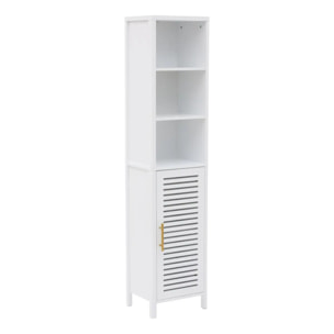 Colonne de salle de bain Orea rectangulaire H.160cm 1 porte blanc