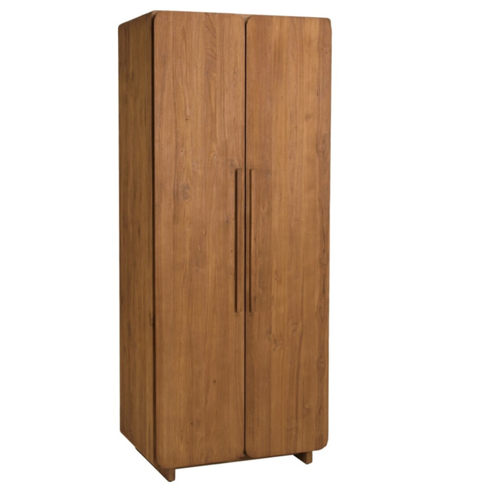 SIXTINE - Armoire 2 portes 80x195cm en bois de teck recyclé