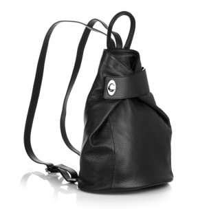 Edvige Bolso mochila Mujer.Piel auténtica Dollaro