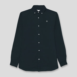 Polo Niño Manga Larga de Punto Camisa 100 % Algodón Color Blanco, Cuello Button-Down, Botones Frontales, Logo Bordado | Color: Marino | Street Monkey