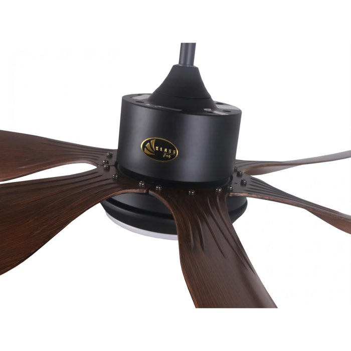 Ventilateur de plafond ø166 cm avec LED et Wifi Réversible Hypersilence