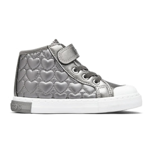 Zapatillas Altas De Niña Con Corazones