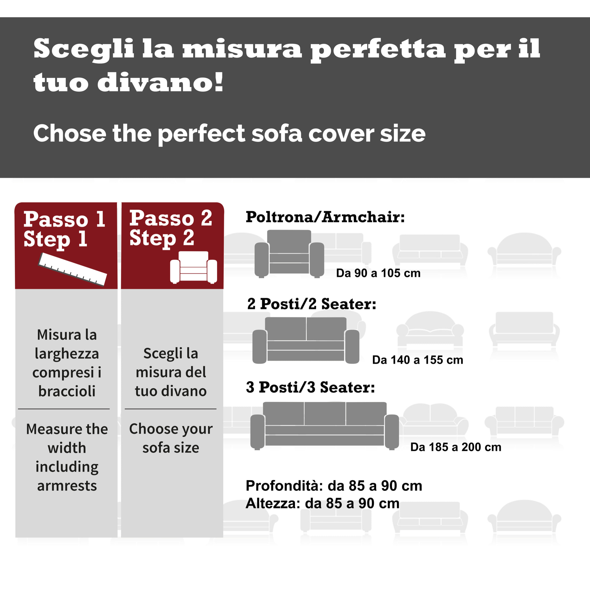 Copridivano Con Laccetti Prezioso Tinta Unita Nero