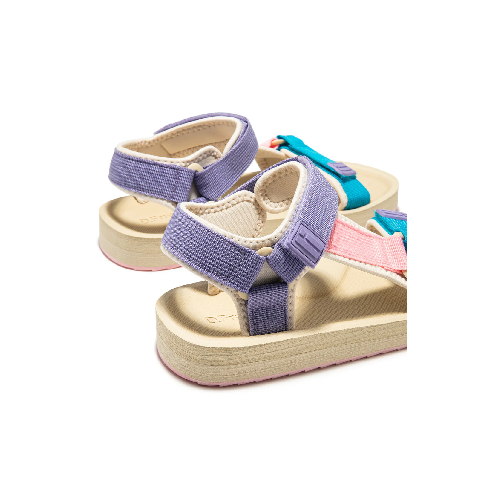 Sandalias De Mujer Forest Neo Cyan / Beige D.Franklin