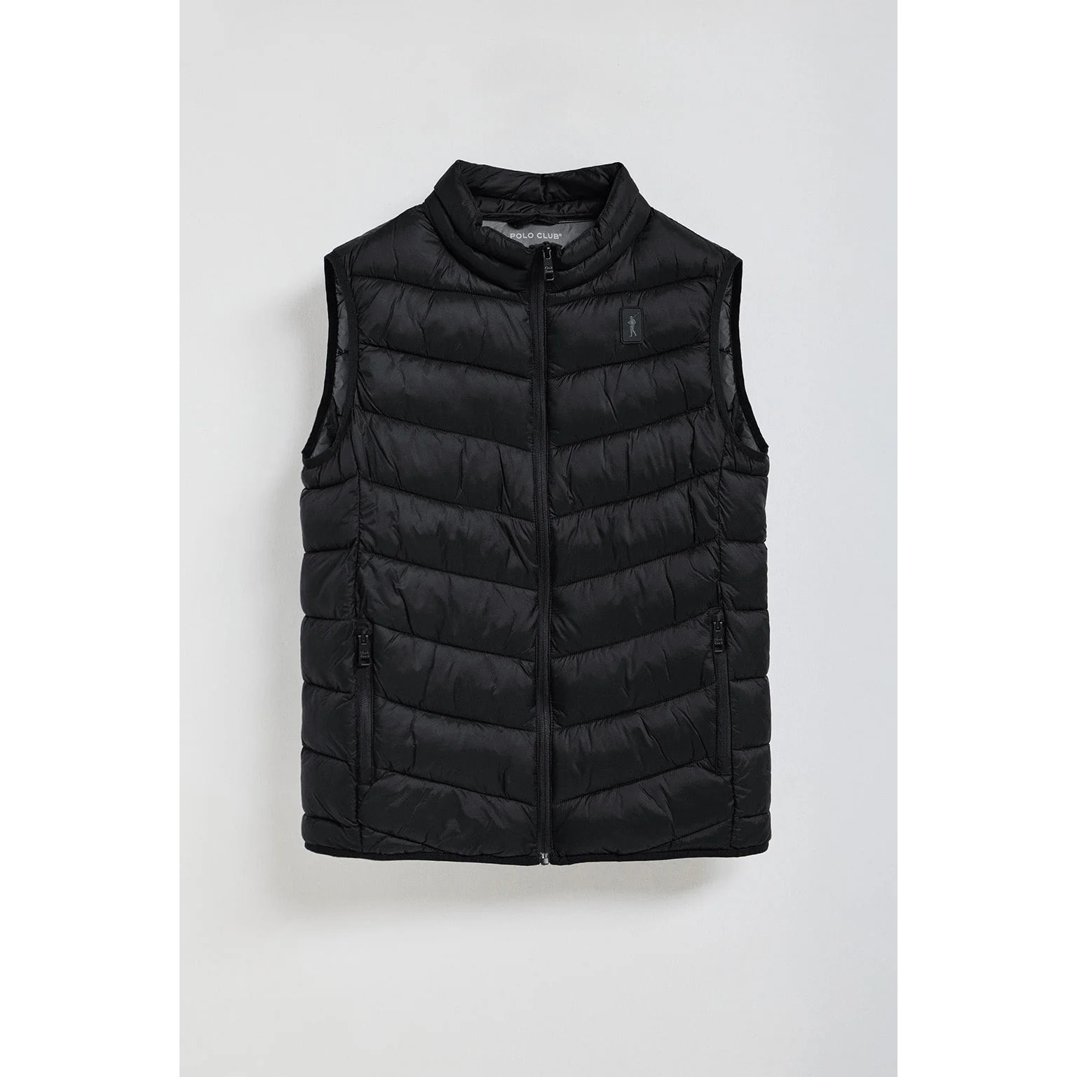 Gilet ultraleggero Chase nero con toppa Rigby Go