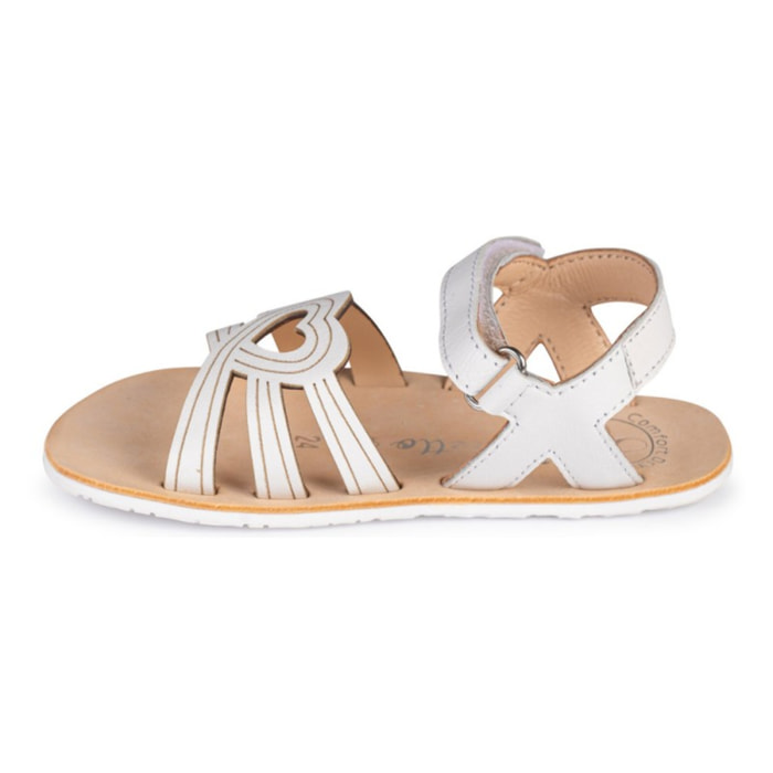 SANDALIA CORAZON BAREFOOT BLANCO - ELEGANCIA MINIMALISTA