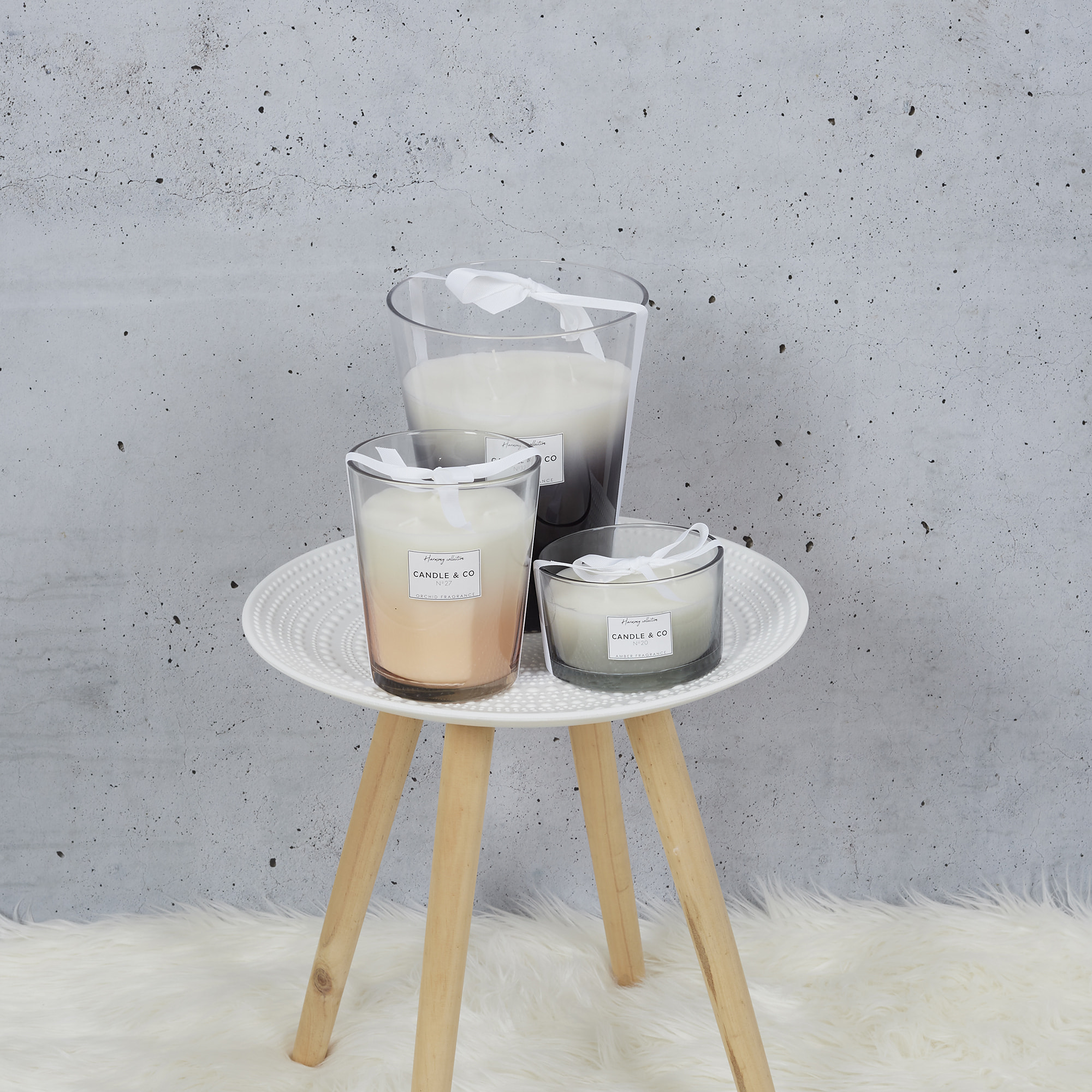 Bougie Parfumee Vase Noir Harmony H16cm