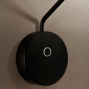 LEDS C4 Luz de lectura Invisible Reader Short LED 10.5 Blanco cálido - 2700K TOUCH DIMMING Negro 534lm