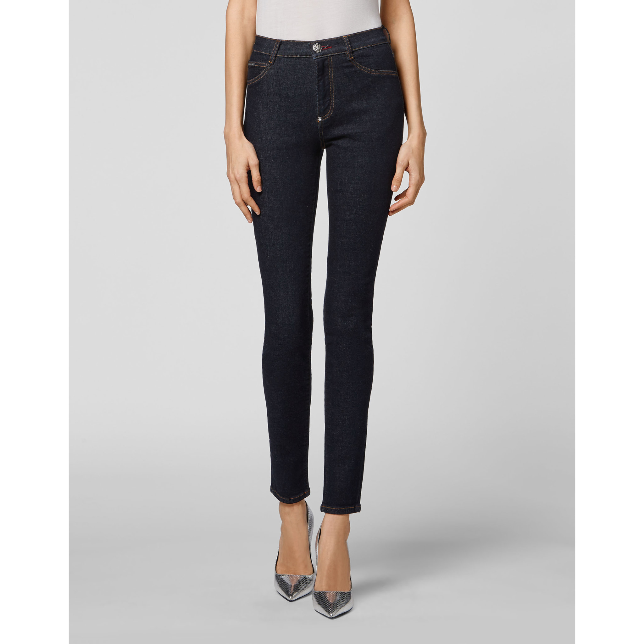 PHILIPP PLEIN Jegging de cintura alta