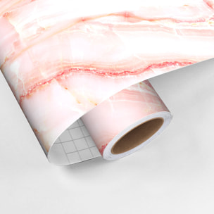 Rouleau revêtement adhésif vinyle au mètre - Sticker lavable Cuisine Meuble Armoire Porte - MARBRE DE BARI