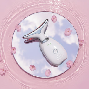 Masajeador antiedad para rostro y cuello – blanco
