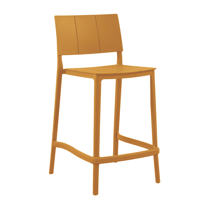 Set Da 2, Sgabello Zante In Polipropilene Ambra