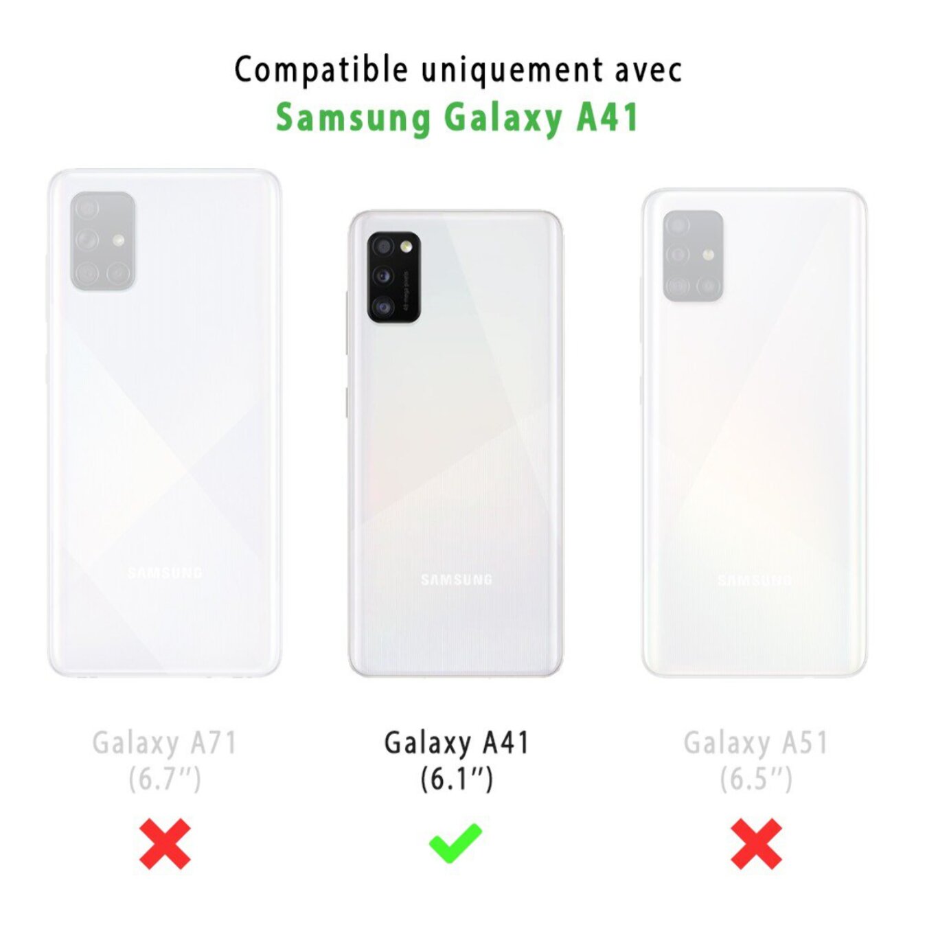 Coque Samsung Galaxy A41 360° intégrale protection avant arrière silicone transparente