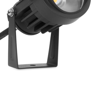FORLIGHT Proyector exterior con luz led en blanco neutro 4000K en color negro