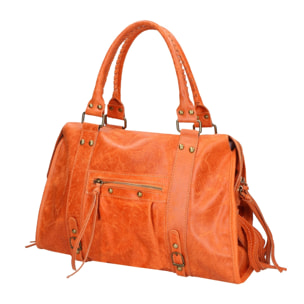 Borsa a spalla da donna - Modello Clara - Vera pelle - 41.0 x 28.0 x 13.0 cm