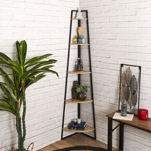 Etagere Angle Bois Et Metal