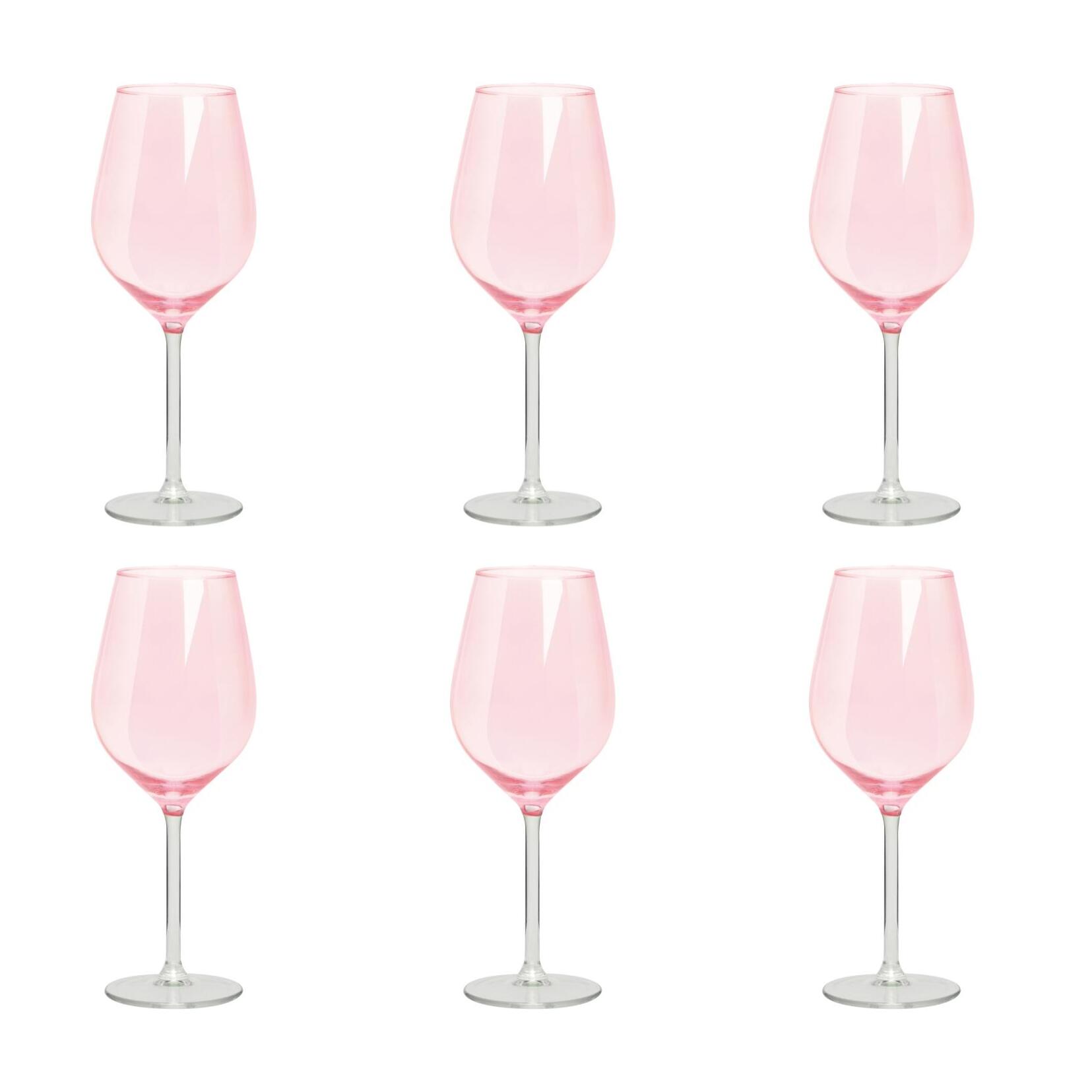 Set 6 Calici Excelsa – Color Wine, Vetro Rosa 50 cl