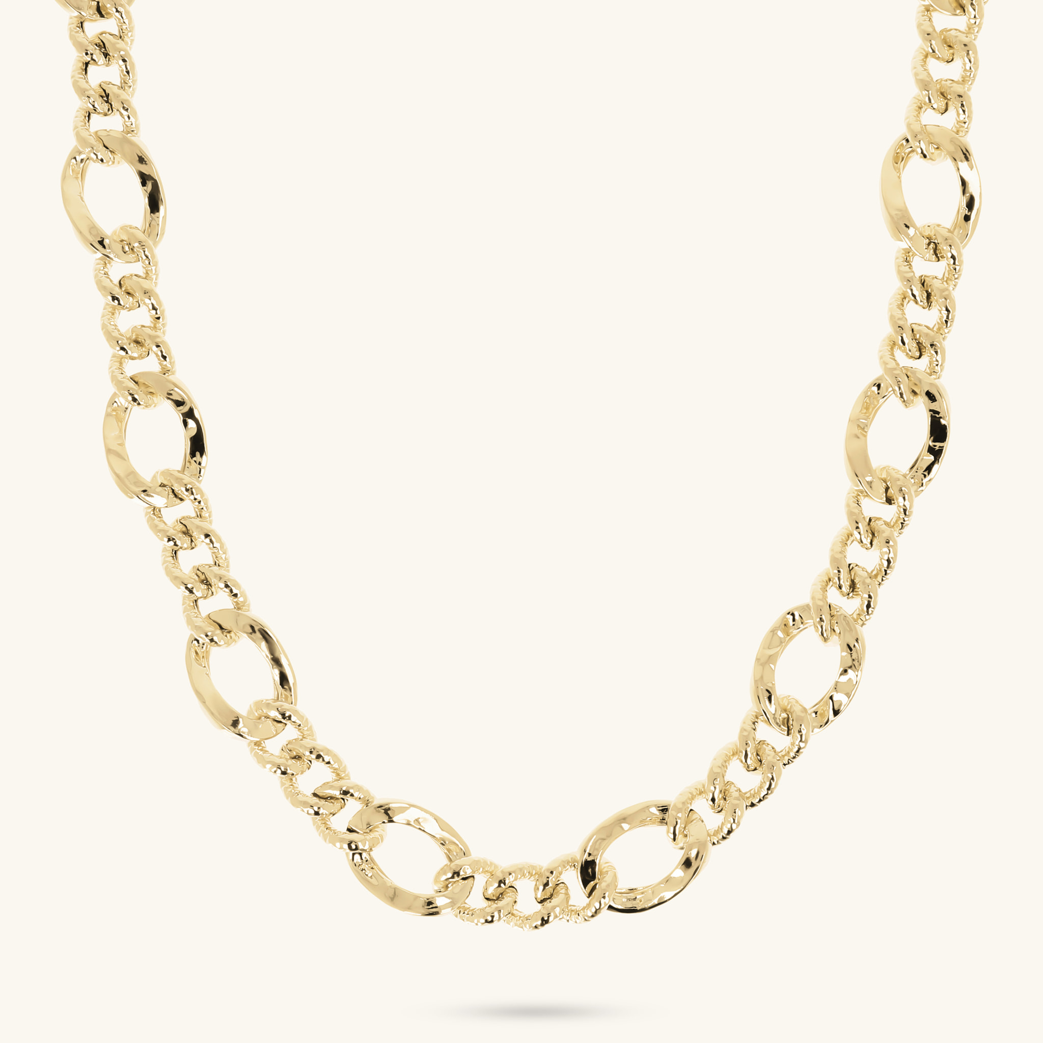 Collana Catena Figaro con Maglia Grumetta