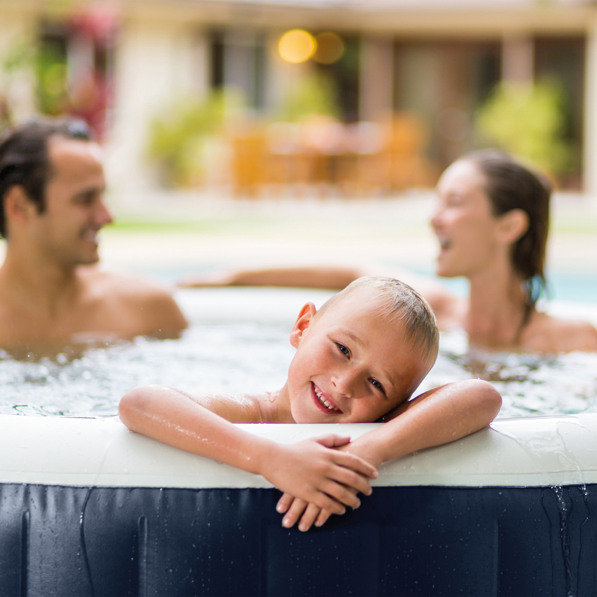 Intex PureSpa Bubble Massage Navy, 4 posti, ⌀ 196x71 cm
