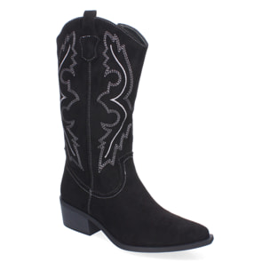 Bota de Mujer Estilo Cowboy con Detalles Elegantes y Comodidad para el Día a Día, Perfectas para Salidas Informales o Eventos Especiales, Diseño Clásico que Aporta un Toque Chic