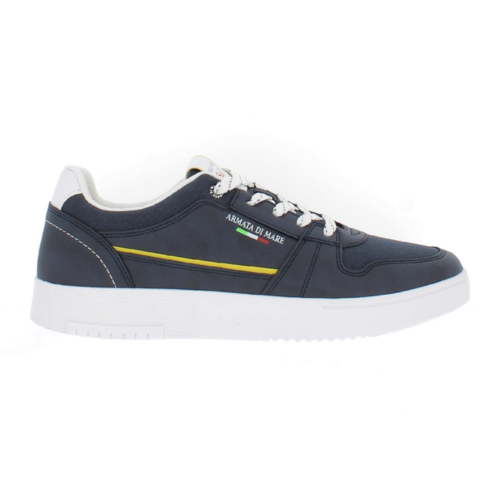 Armata di Mare Scarpe Uomo Court Sneakers Casual con Soletta Rimovibile in Memory Foam AMU SS23D328 Navy
