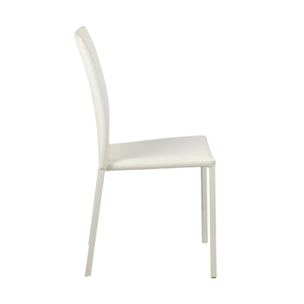 Chaise en simili empilables - 3 coloris - SANDY 2