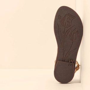 Sandalias N5693 NOBUCK LAVADO CREAM / TULIP color Cream