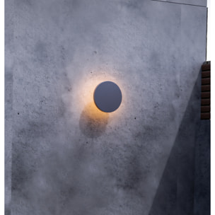 Forlight Yika - Aplique Led Exterior Circular Para Jardín Y Terraza - Luz Indirecta Con Ef