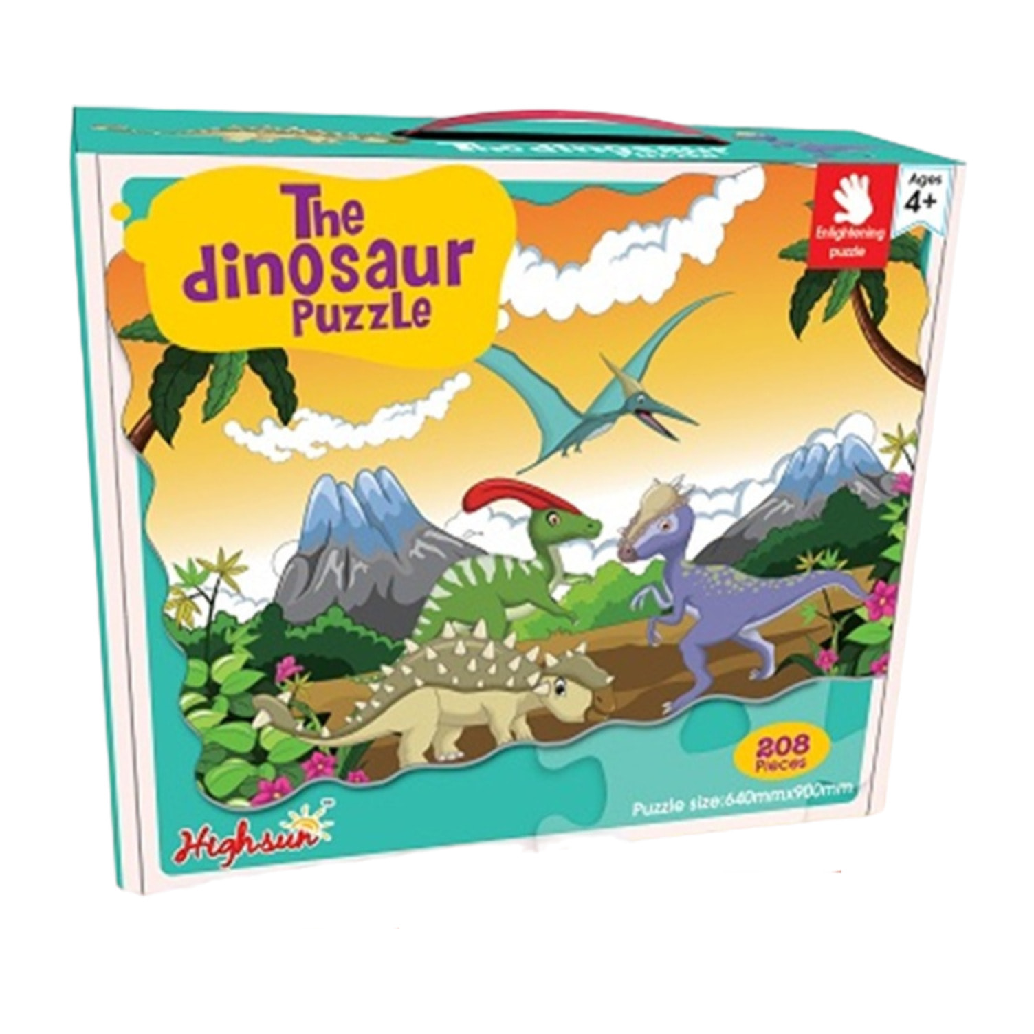 PUZLE DE 208 PIEZAS: DINOSAURIOS