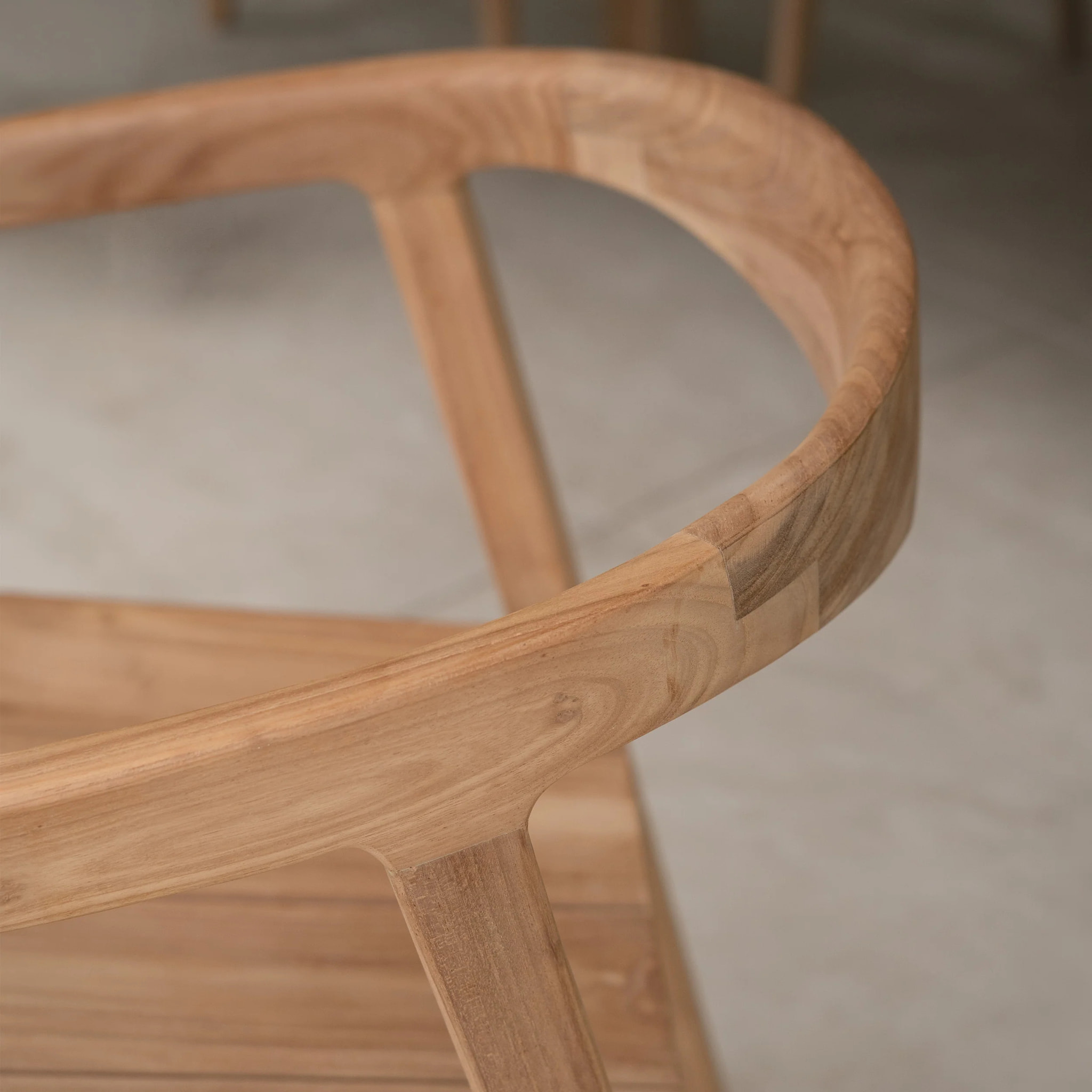Chaise de jardin en bois de teck massif - Kora