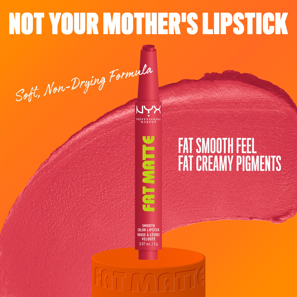 NYX Professional Makeup Fat Matte Rouge à Lèvres Mat Crémeux Flamingo Feather