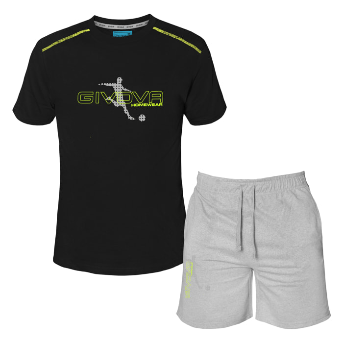 Completo Homewear Uomo Manica Corta GIVOVA Cotone