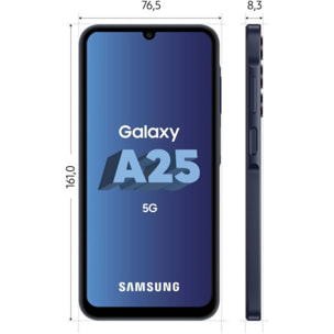 Smartphone SAMSUNG Galaxy A25 Bleu nuit 256Go 5G