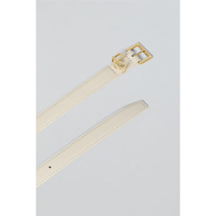Cintura Beth beige con dettaglio monogramma PC
