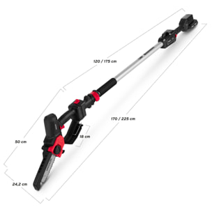 Podadora de altura telescópica batería litio 20V potente y manejable -GREENCUT PP200L