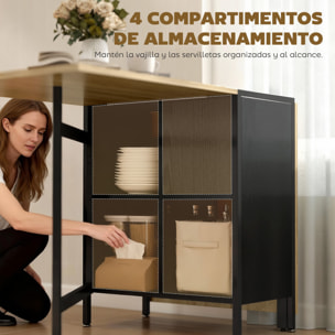 Mesa Plegable de Comedor, Mesa de Cocina Plegable, con Alas Abatibles, 4 Compartimentos, 3 Formas, Hasta 4 Personas, para Salón, Espacio Pequeño, 169x60x75 cm, Natural Oscuro