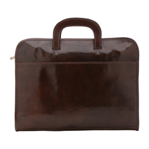 Borsa da lavoro  da uomo In Vera pelle Made in Italy 40x30x6 cm